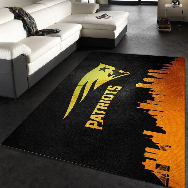 New England Patriot Rug NFL Area Rug Bathroom Rug Indoor Rug Rectangle Carpet