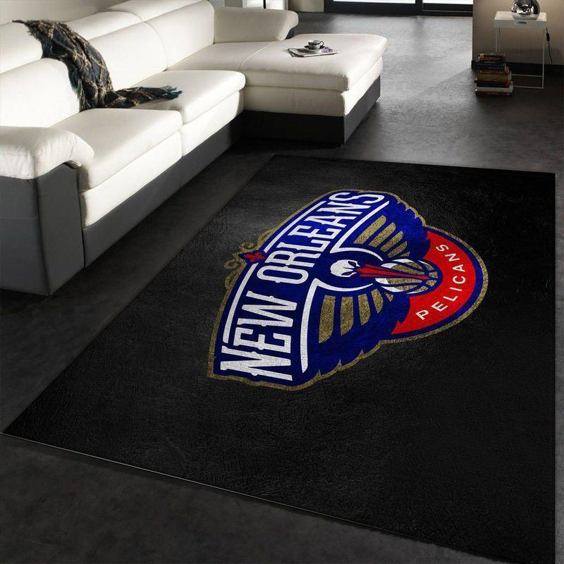 New Orleans Pelicans Area Rug NBA Area Rug Bathroom Rugs Indoor Rugs Rectangle Carpet