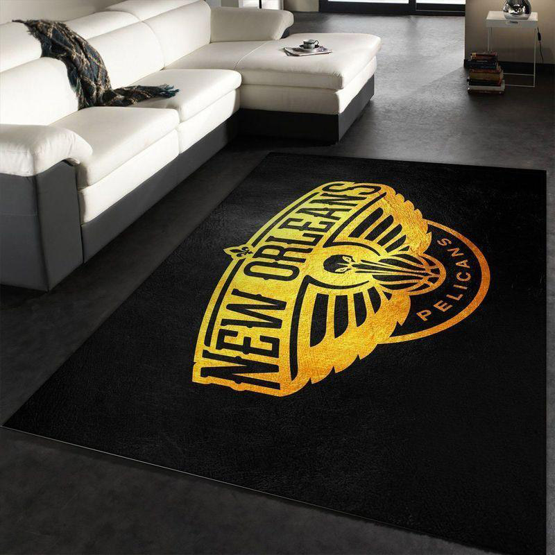 New Orleans Pelicans Area Rug NBA Area Rug Bedroom Rug Indoor Indoor Rugs Rectangle Carpet