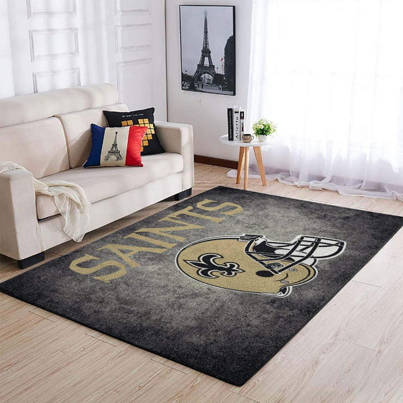 New Orleans Saints Rug NFL Area Rug Living Room Rug Indoor Rug Rectangle Carpet