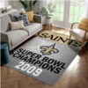 new orleans saints rug bathroom rug floor rug regtangle carpet home decor ver 1478