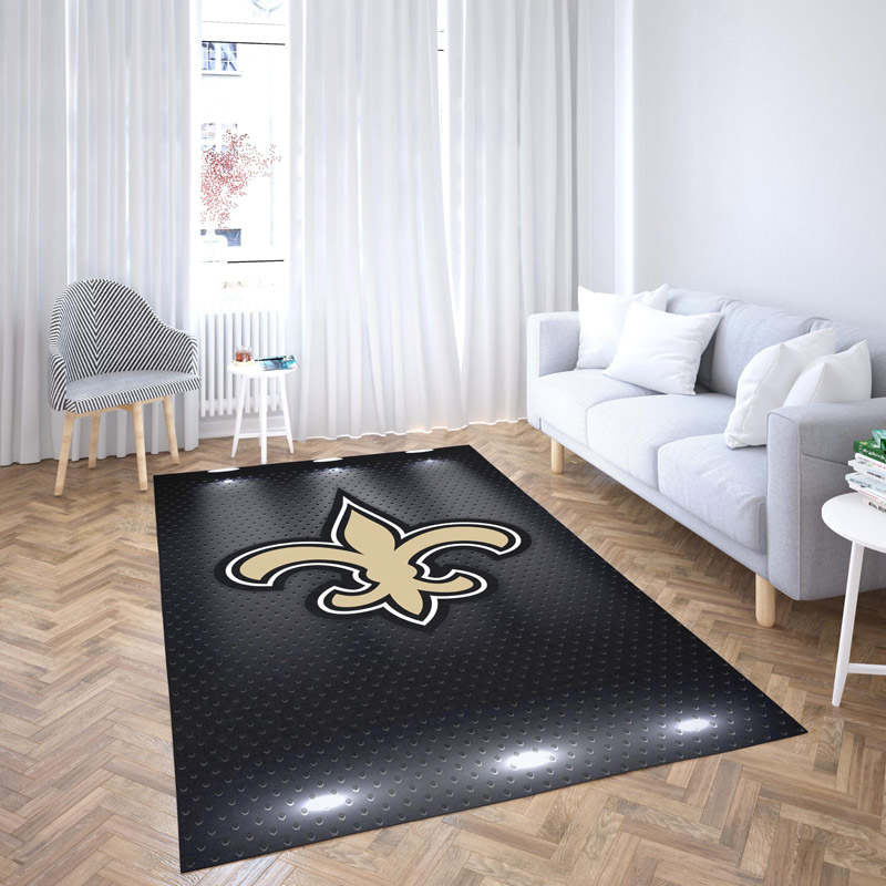 New Orleans Saints Rug NFL Area Rug Bedroom Rug Indoor Rugs Rectangle Carpet