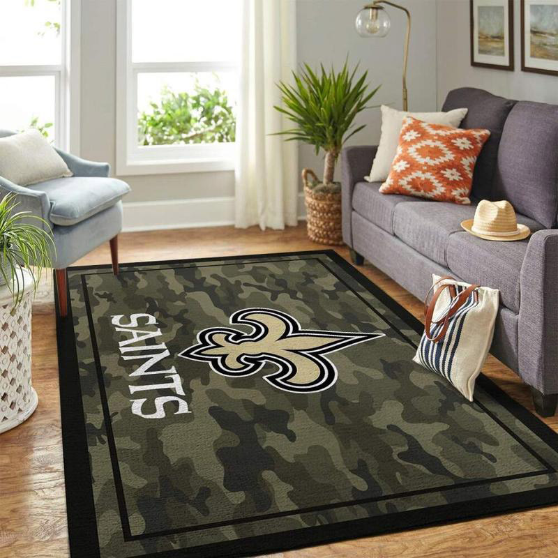 New Orleans Saints Rug NFL Area Rug Bathroom Rug Indoor Rugs Rectangle Carpet