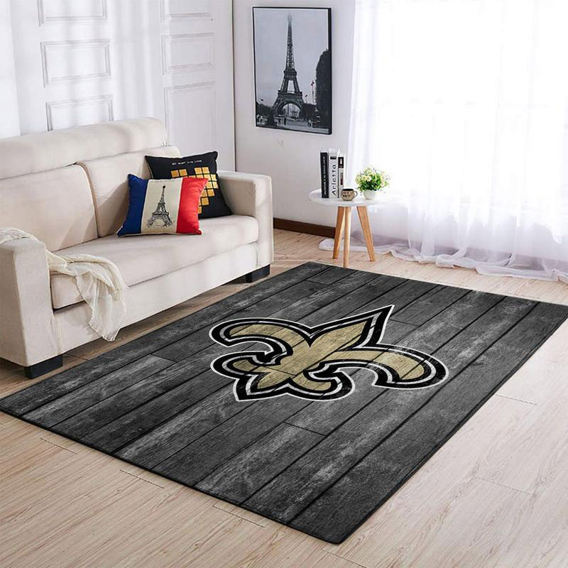 New Orleans Saints Area Rug NFL Area Rug Bedroom Area Rug Indoor Rugs Rectangle Carpet