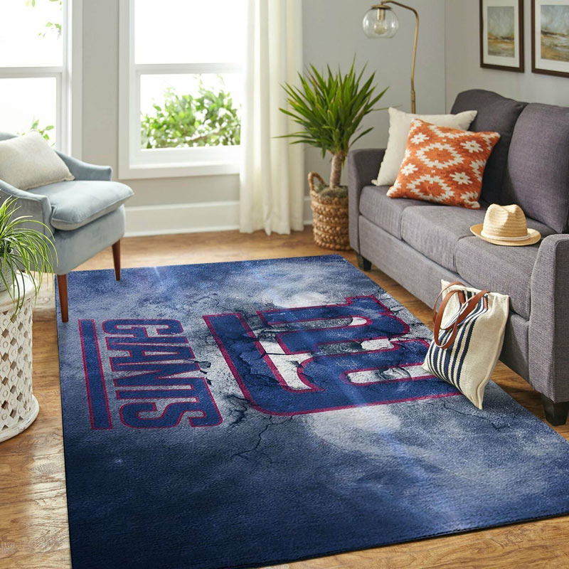New York Giants Rug NFL Area Rug Dining Room Rugs Indoor Rugs Rectangle Carpet