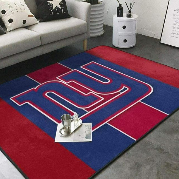 New York Giants Area Rug NFL Area Rug Living Room Rug Indoor Indoor Rugs Rectangle Carpet