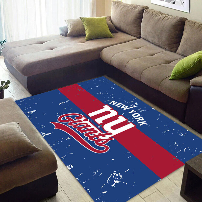 New York Giants Rug NFL Area Rug Bedroom Area Rug Indoor Indoor Rug Rectangle Carpet