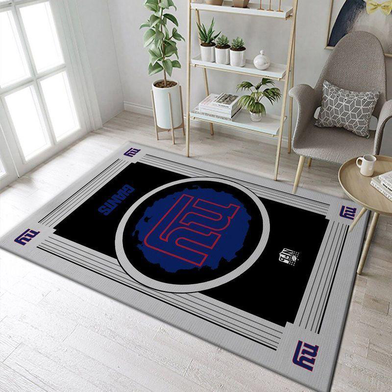 New York Giants Rug NFL Area Rug Living Room Rug Indoor Indoor Rug Rectangle Carpet