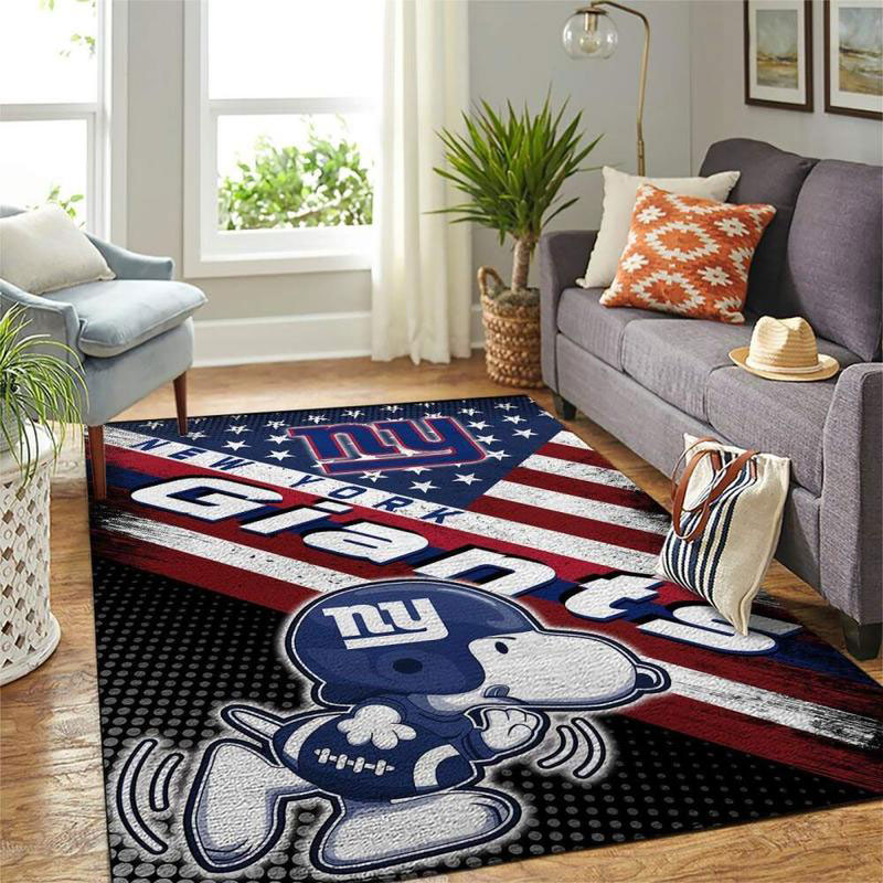 New York Giants Rug NFL Area Rug Living Room Area Rug Indoor Rugs Rectangle Carpet
