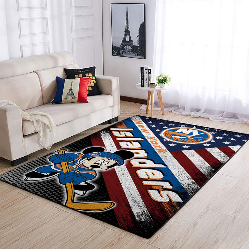 New York Islanders Rug NHL Area Rug Kitchen Rug Indoor Rugs Rectangle Carpet