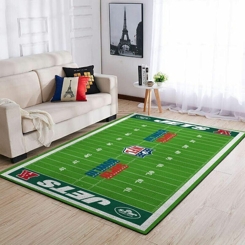 New York Jets Rug NFL Area Rug Living Room Rug Indoor Indoor Rug Rectangle Carpet