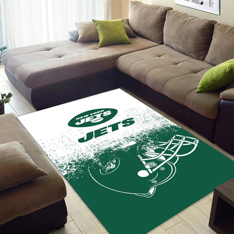 New York Jets Rug NFL Area Rug Dining Room Rugs Indoor Indoor Rug Rectangle Carpet