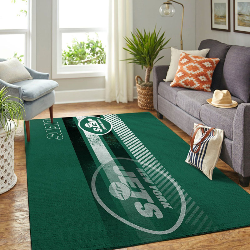 New York Jets Area Rug NFL Area Rug Bathroom Rug Indoor Indoor Rug Rectangle Carpet