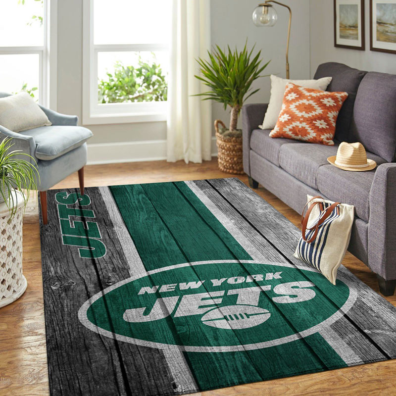New York Jets Rug NFL Area Rug Living Room Area Rug Indoor Indoor Rugs Rectangle Carpet