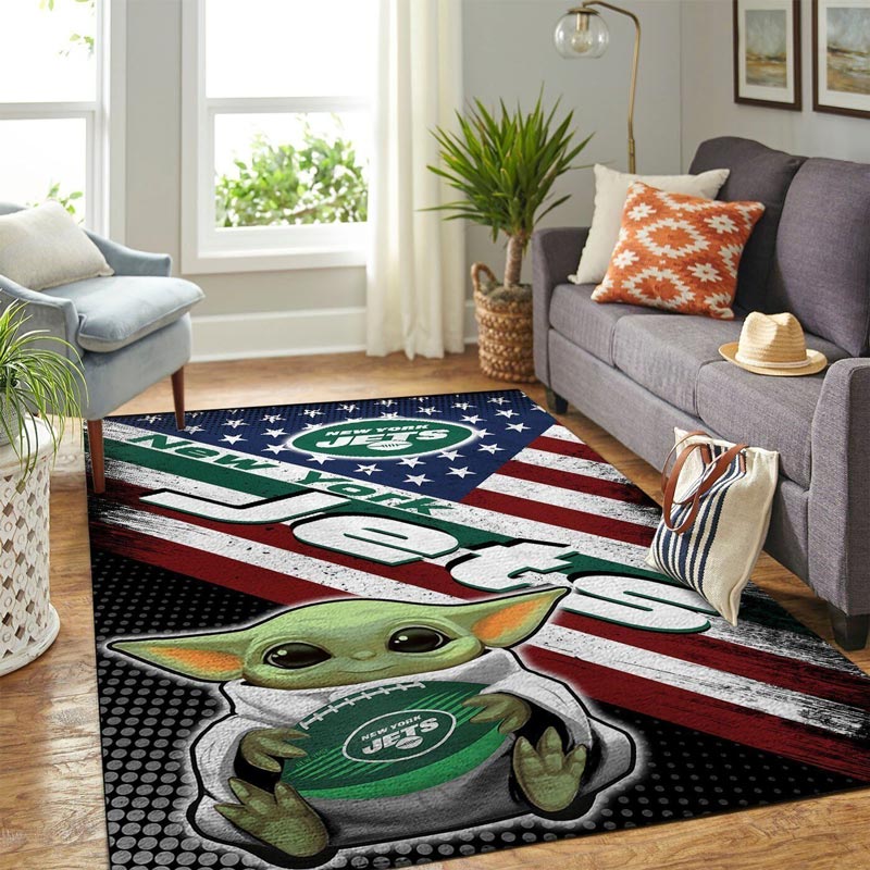 New York Jets Area Rug NFL Area Rug Bedroom Area Rug Indoor Indoor Rug Rectangle Carpet