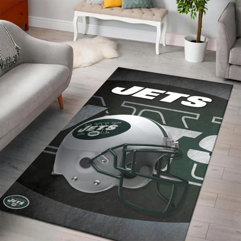 New York Jets Area Rug NFL Area Rug Living Room Area Rug Indoor Indoor Rug Rectangle Carpet