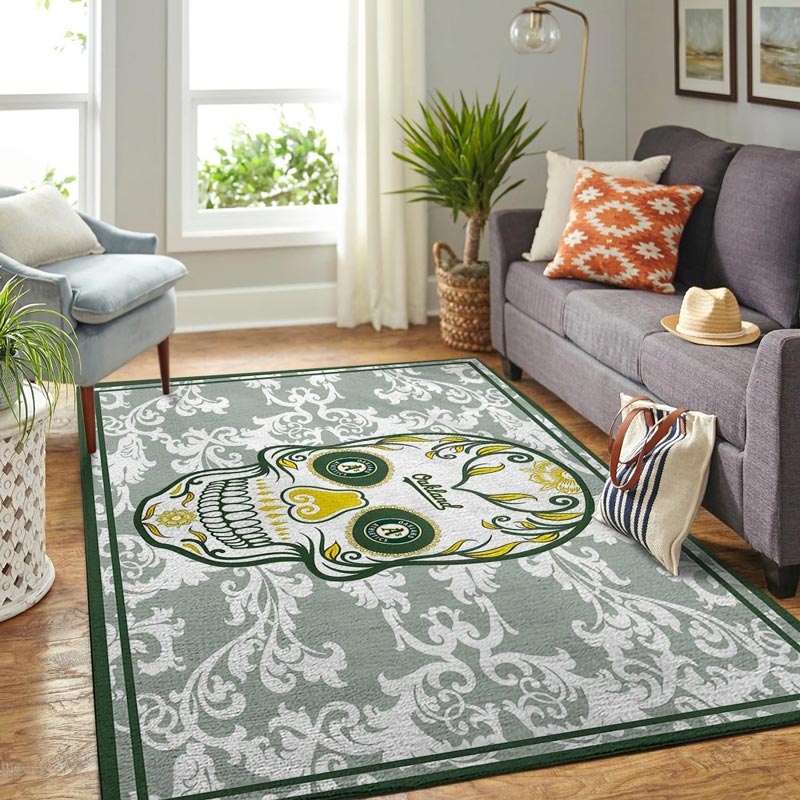 Oakland Athletics Rug MLB Area Rug Bedroom Rug Indoor Rug Rectangle Carpet