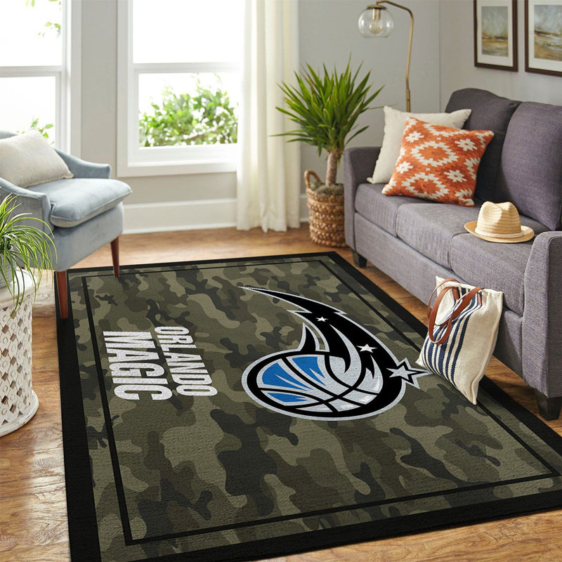 Orlando Magic Area Rug NBA Area Rug Dining Room Rug Indoor Rug Rectangle Carpet