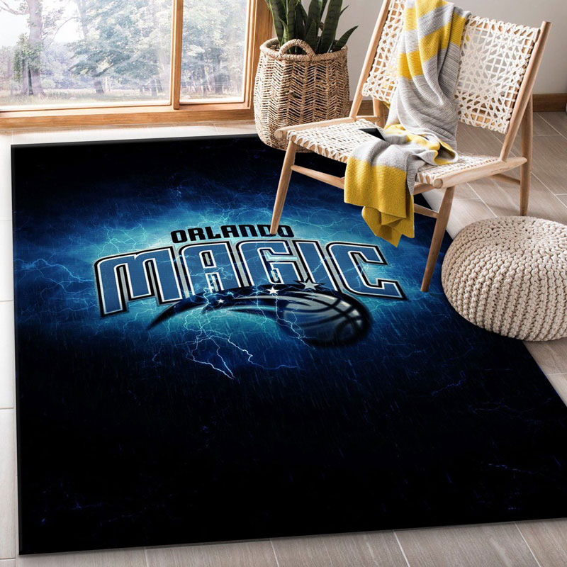 Orlando Magic Rug NBA Area Rug Dining Room Rugs Indoor Rugs Rectangle Carpet