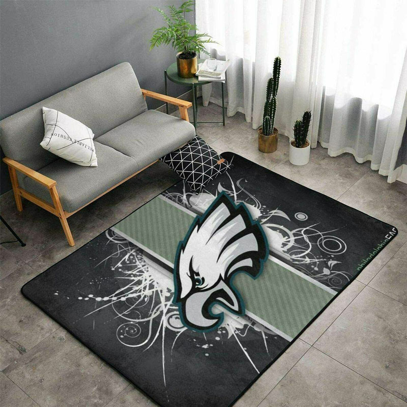 Philadelphia Eagles Area Rug NFL Area Rug Bathroom Rugs Indoor Indoor Rugs Rectangle Carpet