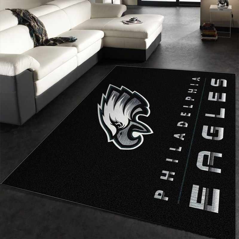 Philadelphia Eagles Rug NFL Area Rug Bathroom Rugs Indoor Rug Rectangle Carpet