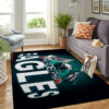 philadelphia eagles rug living room rug floor rug regtangle carpet home decor ver 1682