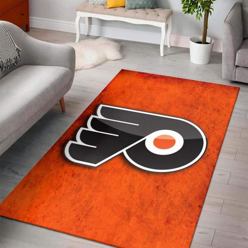 Philadelphia Flyers Area Rug NHL Area Rug Bathroom Rugs Indoor Rugs Rectangle Carpet