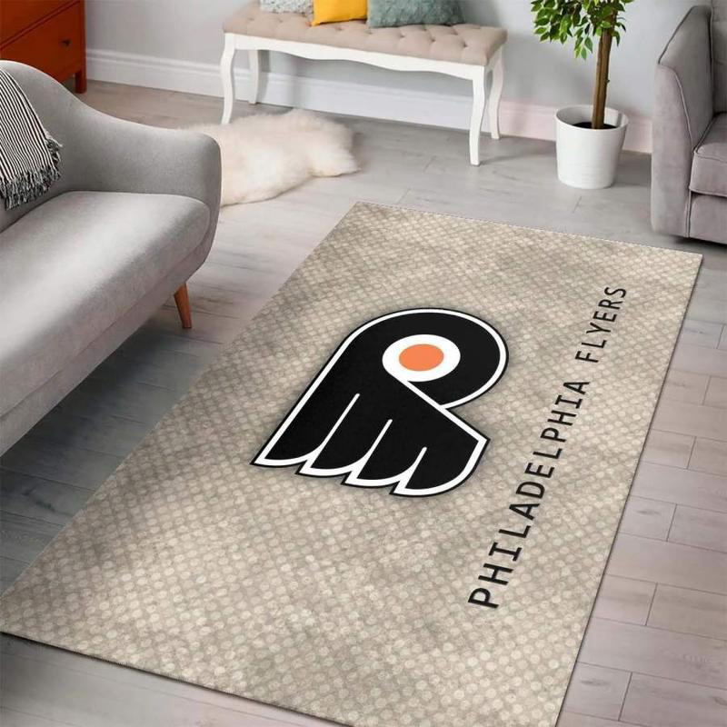 Philadelphia Flyers Rug NHL Area Rug Bathroom Rugs Indoor Indoor Rug Rectangle Carpet