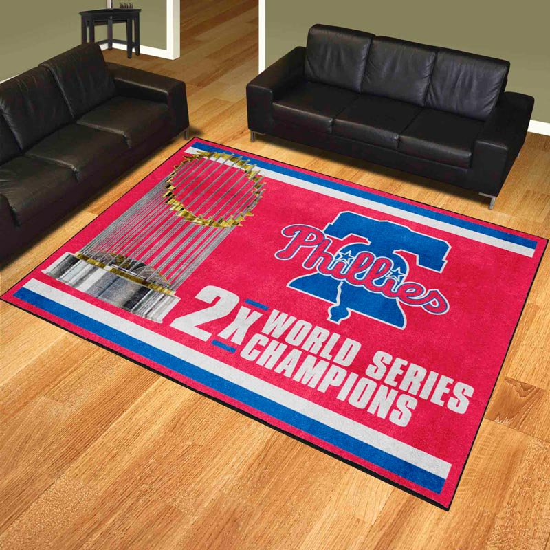 Philadelphia Phillies Rug MLB Area Rug Bathroom Rugs Indoor Indoor Rugs Rectangle Carpet