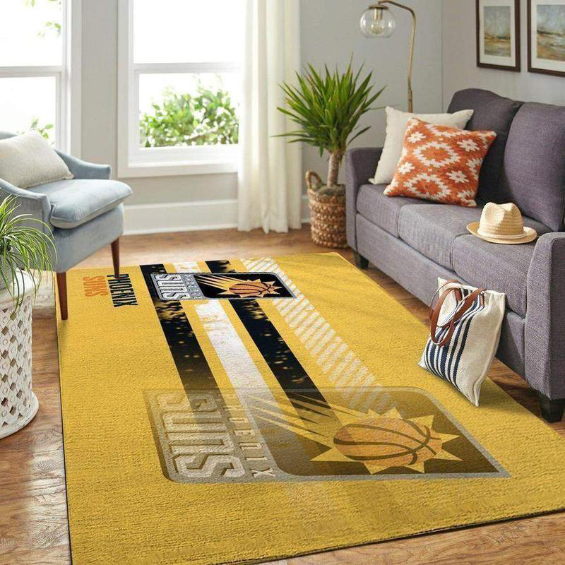 Phoenix Suns Area Rug NBA Area Rug Kitchen Rug Indoor Rug Rectangle Carpet