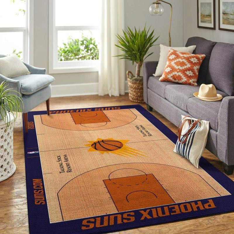 Phoenix Suns Area Rug NBA Area Rug Living Room Rug Indoor Indoor Rugs Rectangle Carpet