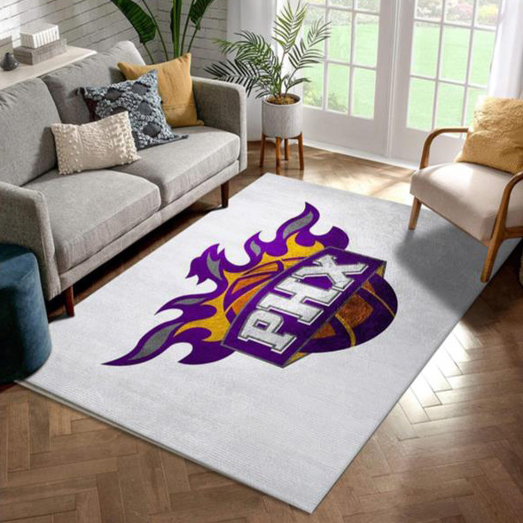 Phoenix Suns Rug NBA Area Rug Living Room Area Rug Indoor Indoor Rugs Rectangle Carpet