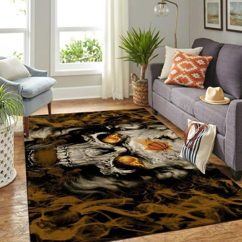 Phoenix Suns Area Rug NBA Area Rug Dining Room Rugs Indoor Rugs Rectangle Carpet