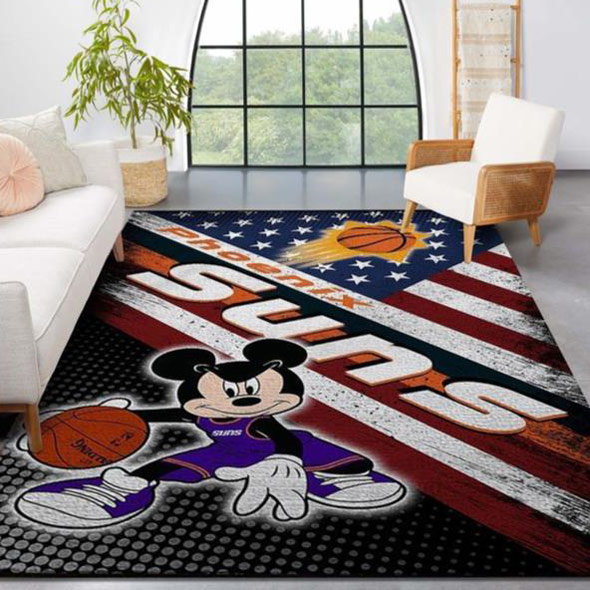 Phoenix Suns Area Rug NBA Area Rug Bedroom Rug Indoor Rug Rectangle Carpet