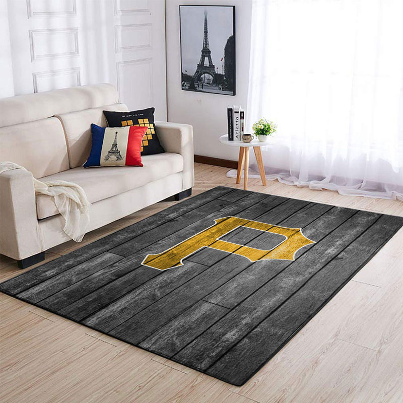 Pittsburgh Pirates Area Rug MLB Area Rug Dining Room Rugs Indoor Indoor Rugs Rectangle Carpet