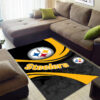 Pittsburgh Steelers Area Rug NFL Area Rug Bedroom Rug Indoor Rug Rectangle Carpet 4 pittsburgh steelers area rug bathroom rug floor rug regtangle carpet home decor ver 1698