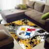 pittsburgh steelers area rug bathroom rug floor rug regtangle carpet home decor ver 1699