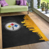 pittsburgh steelers rug bathroom rug floor rug regtangle carpet home decor ver 1725