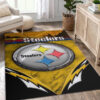 Pittsburgh Steelers Rug NFL Area Rug Bathroom Rug Indoor Rug Rectangle Carpet 4 pittsburgh steelers rug bathroom rug floor rug regtangle carpet home decor ver 1731