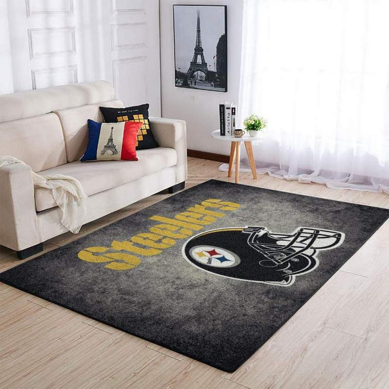 Pittsburgh Steelers Area Rug NFL Area Rug Dining Room Rug Indoor Rug Rectangle Carpet