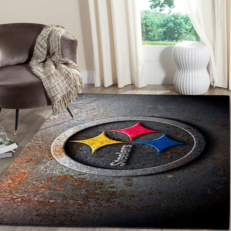 Pittsburgh Steelers Rug NFL Area Rug Dining Room Rugs Indoor Indoor Rugs Rectangle Carpet