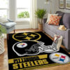 Pittsburgh Steelers Rug NFL Area Rug Bathroom Rugs Indoor Rugs Rectangle Carpet 3 pittsburgh steelers rugs living room rug floor rug regtangle carpet home decor ver 1770