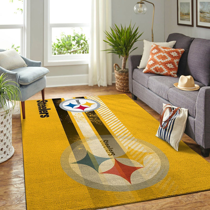 Pittsburgh Steelers Rug NFL Area Rug Bathroom Rugs Indoor Indoor Rug Rectangle Carpet