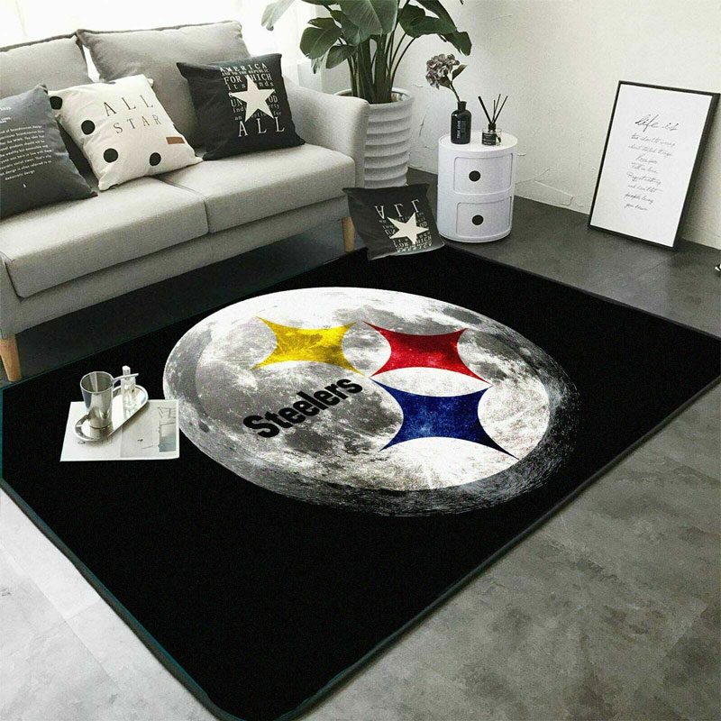Pittsburgh Steelers Area Rug NFL Area Rug Living Room Rug Indoor Indoor Rug Rectangle Carpet