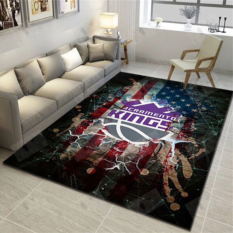 Sacramento Kings Rug NBA Area Rug Bathroom Rug Indoor Indoor Rugs Rectangle Carpet