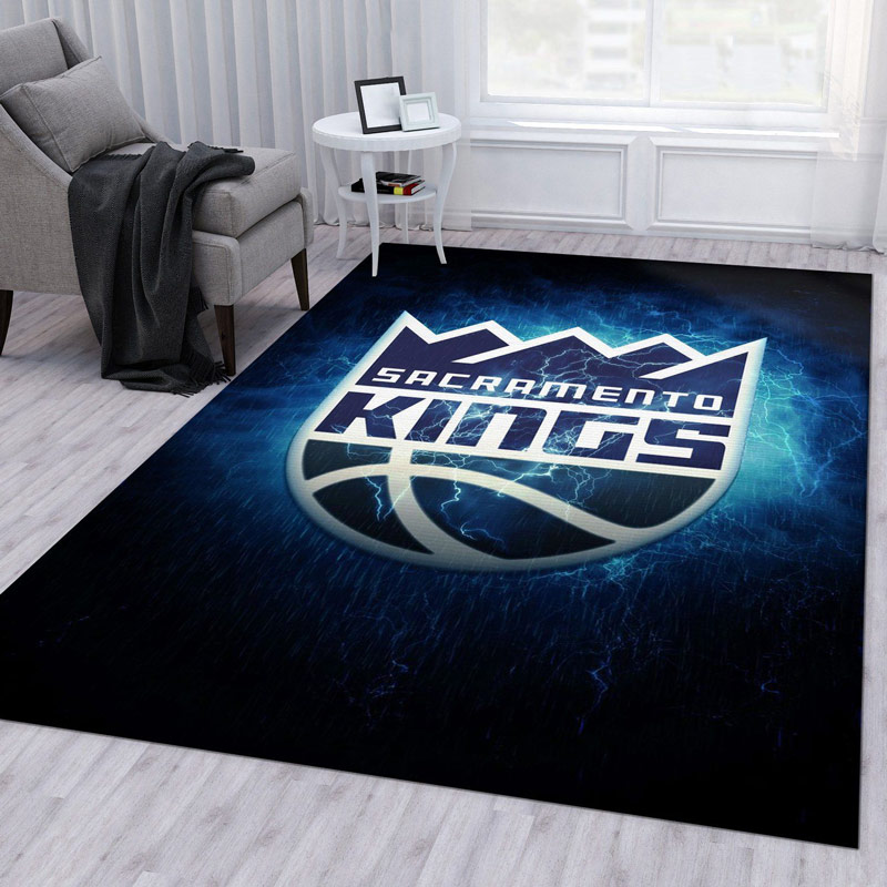 Sacramento Kings Area Rug NBA Area Rug Dining Room Rugs Indoor Rugs Rectangle Carpet