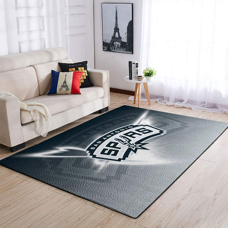 San Antonio Spurs Area Rug NBA Area Rug Dining Room Rugs Indoor Rugs Rectangle Carpet