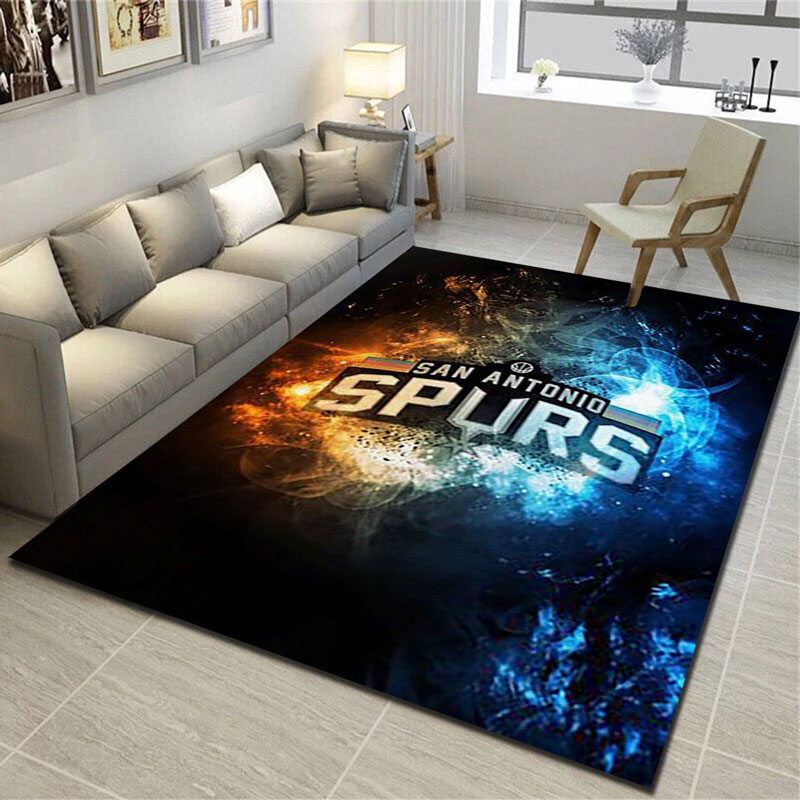 San Antonio Spurs Area Rug NBA Area Rug Living Room Rug Indoor Rug Rectangle Carpet