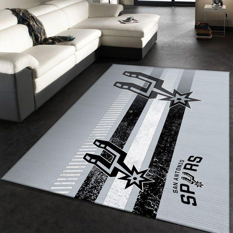 San Antonio Spurs Area Rug NBA Area Rug Dining Room Rug Indoor Rug Rectangle Carpet