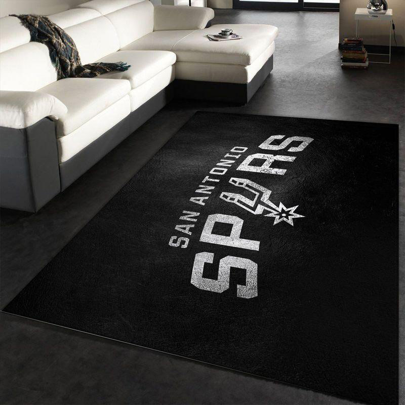 San Antonio Spurs Area Rug NBA Area Rug Bathroom Rugs Indoor Rugs Rectangle Carpet
